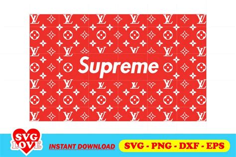 louis vuitton supreme svg|free svg louis vuitton pattern.